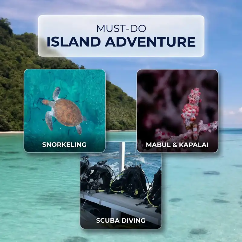 Multi day island hopping tour packages Kulapuan Island Resort